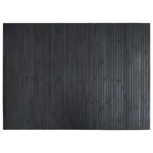 Rug Rectangular Grey 70x100 cm Bamboo