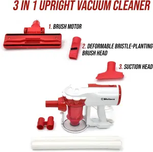 Belaco Hoover Corded Upright vacuum cleaner 600W white & red 3 in 1 Stick handheld vacuum cleaner