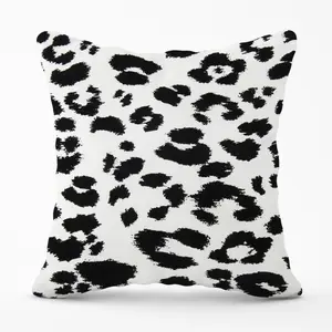 Black Leopard Print Cushions 60cm x 60cm