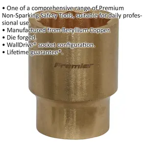 Premium 24mm Non-Sparking WallDrive Socket - 1/2" Square Drive - Durable Beryllium Copper