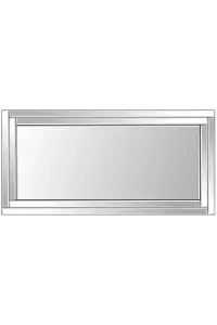 MirrorOutlet Luxford All Glass Bevelled Large Full Length Mirror 174 x 85CM, 5ft9 x 2ft9