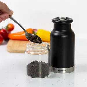 Blackmoor 68029 Black Coloured Gravity Salt And Pepper Grinder Set