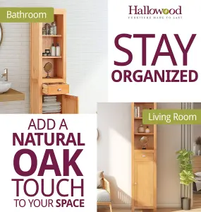 Hallowood Furniture Waverly Oak Tall Bathroom Cabinet