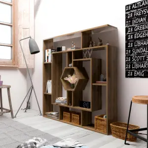 Decorotika Labrina Geometric Design Bookcase