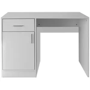 Berkfield Desk with Drawer and Cabinet White 100x40x73 cm