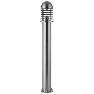 2 PACK 1m Outdoor Post Bollard Light Polished Steel Vandal Proof Pathway Lamp