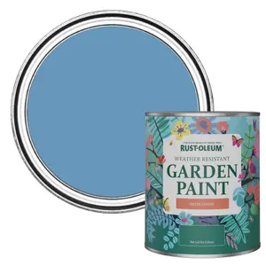 Rust-Oleum Cornflower Blue Satin Garden Paint 750ml