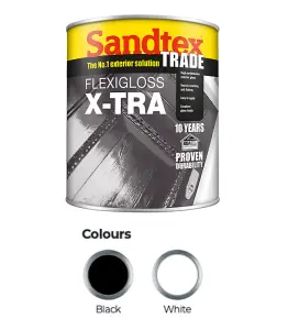 Sandtex Trade Exterior Flexigloss X-Tra Brilliant White 1L