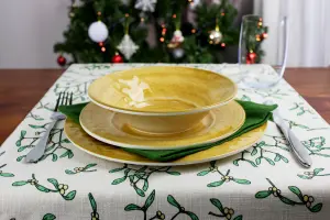 Purely Home Crackle Gold Melamine Dinner Plate