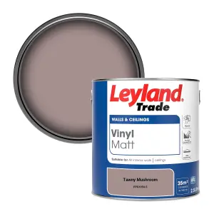 Leyland Trade Vinyl Matt Walls & Ceilings Emulsion Paint Tawny Mushroom (PPG1054-5) 2.5L