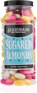 Original Sugared Almonds Retro Sweets Gift Jar By Berrymans Sweet Shop - Classic Sweets, Traditional Taste.