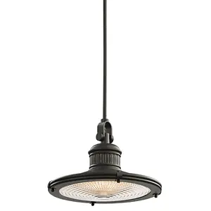 Elstead Sayre 1 Light  Large Dome Ceiling Pendant Olde Bronze, E27