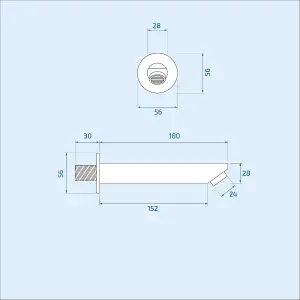 Flora 3 Way Round Concealed Thermostatic Mixer Valve Hand Shower Bath Filler