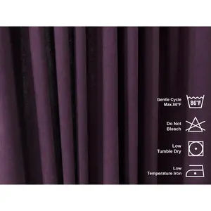 Extra Long & Extra Wide Decorative Curtain Single Panel Purple / 140cm Width x 200cm Drop