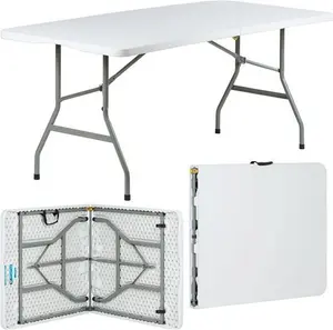 Hartleys 6ft White Folding Table