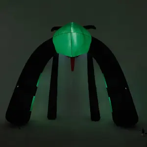 10ft Halloween Inflatables Outdoor Decorations, Angry Spider Archway Inflatable with Build-In LED for Yard Party Holiday