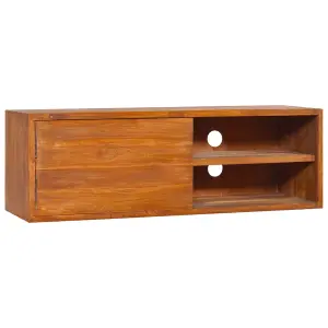 Berkfield Wall-mounted TV Cabinet 180x30x30 cm Solid Teak Wood