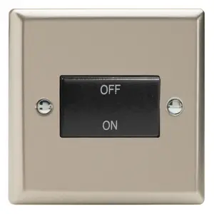 Varilight 10A Fan Isolating Switch (3 Pole) Satin