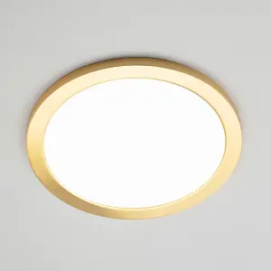 Litecraft Brass Magnetic Bezel For 24W Darly Bathroom Flush Ceiling Light