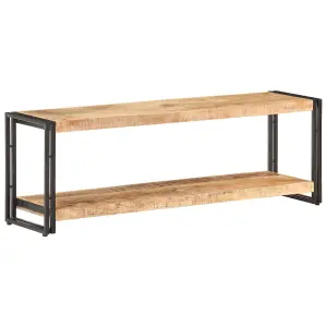 Berkfield TV Cabinet 120x30x40 cm Rough Mango Wood