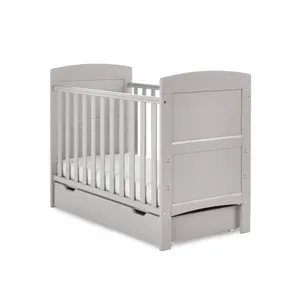 Grace Mini Cot Bed & Underdrawer Warm Grey