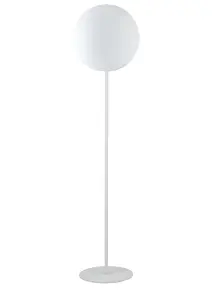 Luminosa Geco Outdoor Globe Pendant, White, IP65, E27