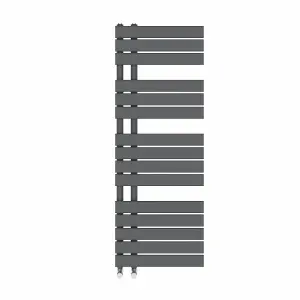 Rinse 1380x500mm Flat Panel Bathroom Heated Towel Rail Radiator Sand Grey