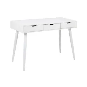 Casson Metal Base Writing Desk White