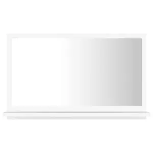 Dorlene Framed Wall Mounted Bathroom Mirror White / 60 cm