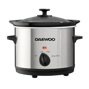 Daewoo 1.5 Litre Slow Cooker 100W Efficient Dishwasher Safe SDA1363GE