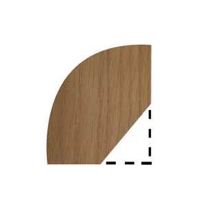 White Oak Ovolo Moulding (L)2400mm (W)18mm (T)18mm