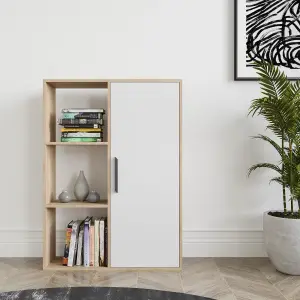 Decorotika Patrick 3 Shelves and a Cabinet Bookcase