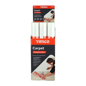 Timco - Protective Film - For Carpet (Size 50m x 0.6m - 1 Each)