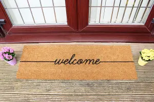 Welcome Patio Doormat - Double Door 120x40cm