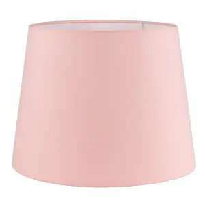 ValueLights Aspen Modern Tapered Table Floor Lamp Light Shade with Pink Fabric Finish