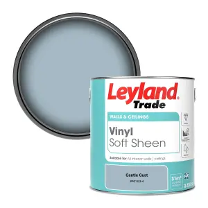 Leyland Trade Vinyl Soft Sheen Walls & Ceilings Emulsion Paint Gentle Gust (PPG1153-4) - 2.5L