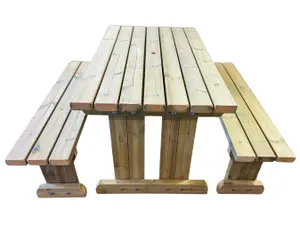 Free Standing Wooden Picnic Table - 5FT