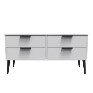 Hong Kong Ready assembled Matt grey 4 Drawer Smart Chest of drawers (H)505mm (W)1120mm (D)415mm