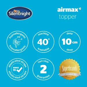 SILENTNIGHT AIRMAX 1000 MATTRESS TOPPER - SINGLE