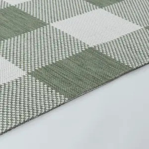 BIDDI In- /Outdoor Checkered Area Rug 160 x 213 cm