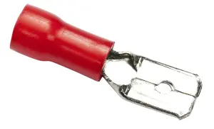 Red Metal & silicone Male Crimp, Pack of 10