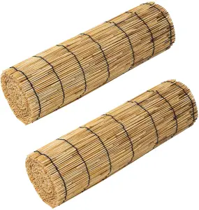 Extra Thick Reed (1mx5m) Fence Privacy Decorative Fencing Natural Screening Outdoor Decoration Windbreak Sun Protection Privacy