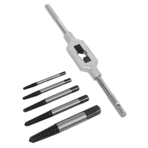 Sealey Screw Extractor Set with Wrench 6pc Helix Type AK721