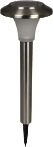 Luxform Calais Solar Post Light in S/Steel