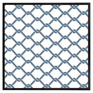 Navy chainlink rope (Picutre Frame) / 12x12" / Black