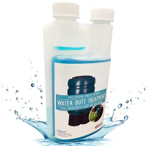 Natural Non Toxic Water Butt Treatment Cleaner UV Blocker Prevents Green Water Algae Growth & Soap Scum Wildlife Safe