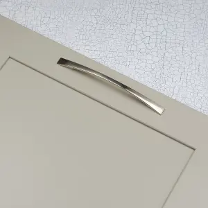 160mm Brushed Nickel Cabinet Handle Grey Slim Bow Kitchen Cupboard Door Drawer Pull Bedroom Bathroom Wardrobe Furniture