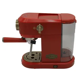 Empire Espresso Coffee Machine & Toaster Bundle (Bordeaux Red)