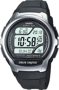 Casio Men's Wave Ceptor LCD Digital Black Resin Strap Watch