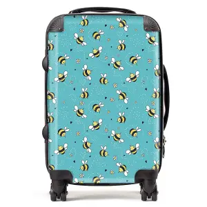 Hand Drawn Busy Bees Suitcase - Cabin